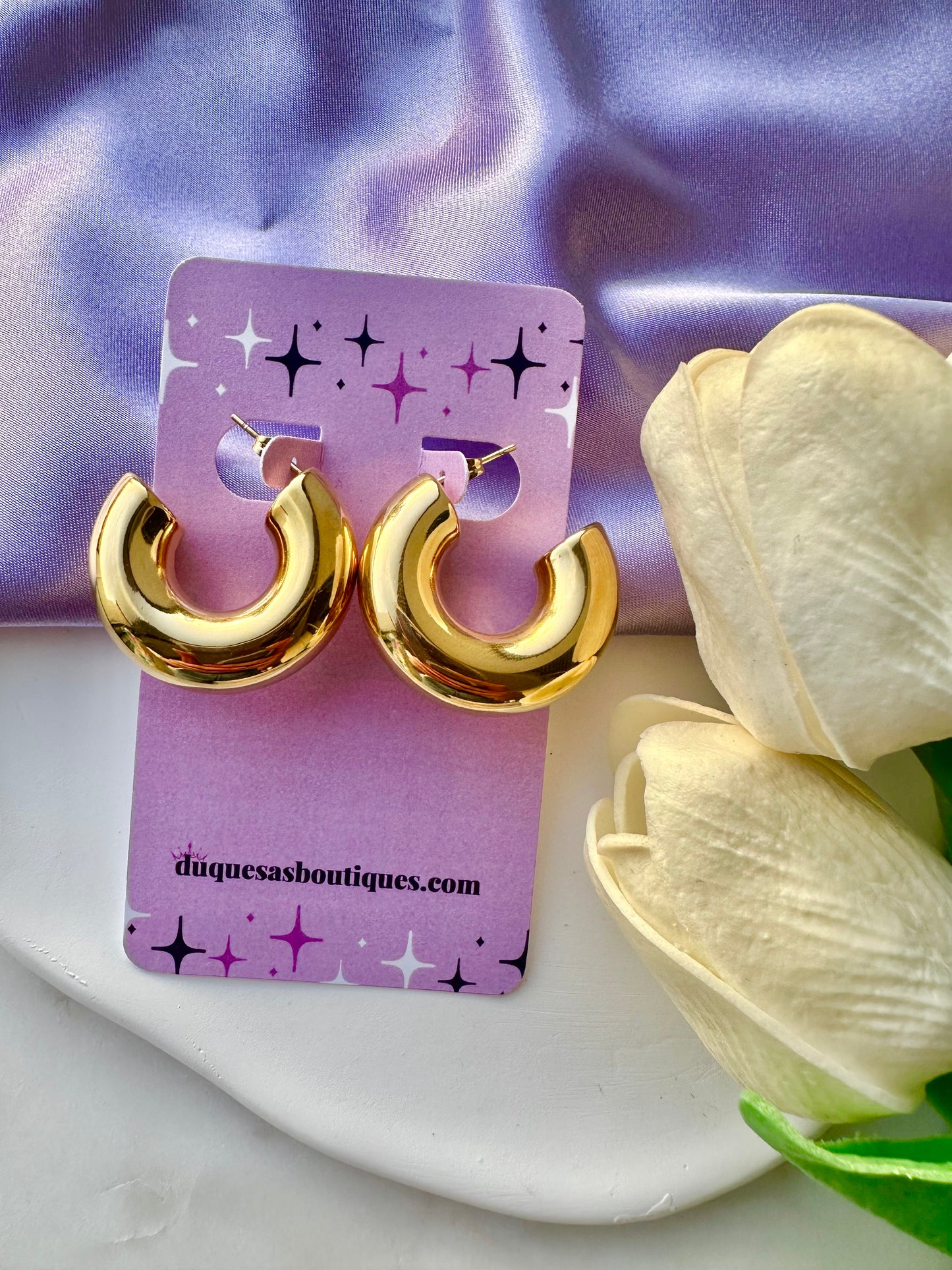 GLAM Chunky Hoop Earrings