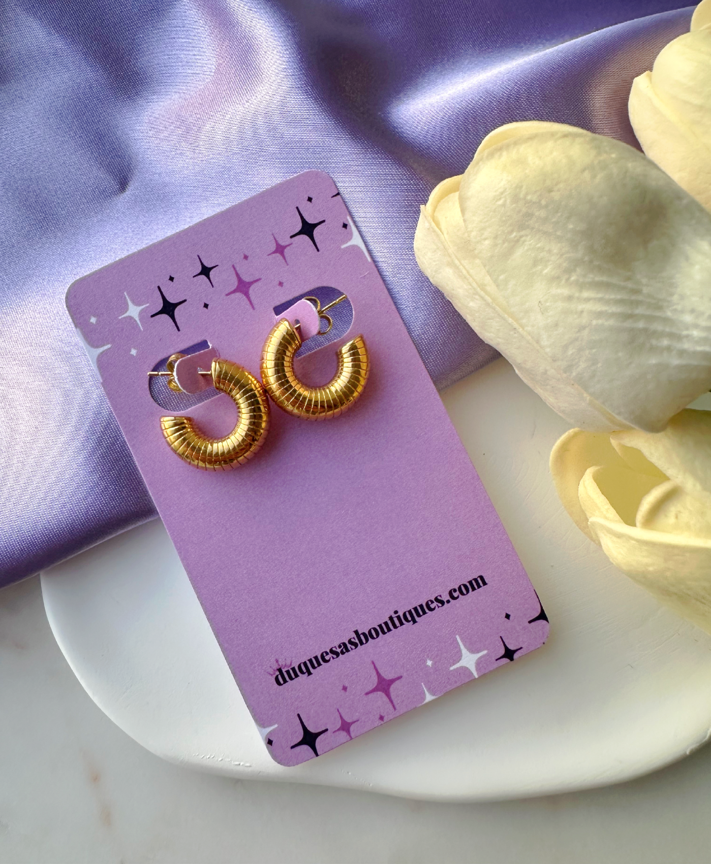 Small Caracol Hoops Earrings