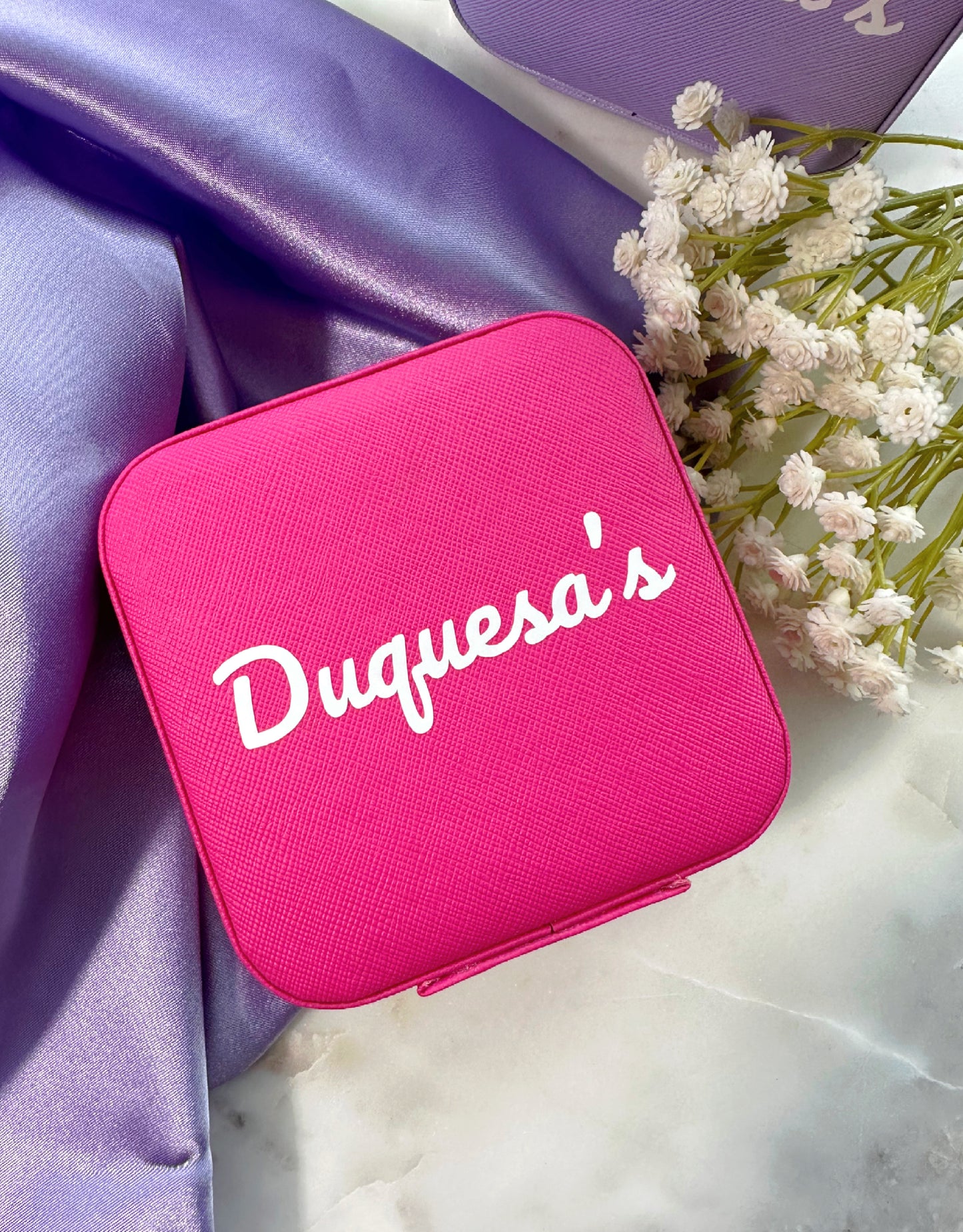 Signature Fuschia Travel Jewelry Box