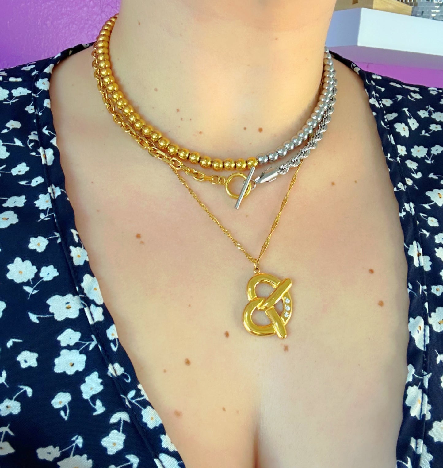 Pretzel Adjustable Necklace