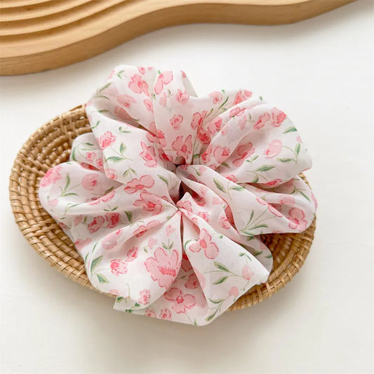 Blush Blossom Scrunchies